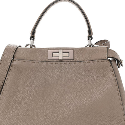 Fendi Cuoio Romano Selleria Medium Peekaboo Iconic Satchel Corda 8 of 10