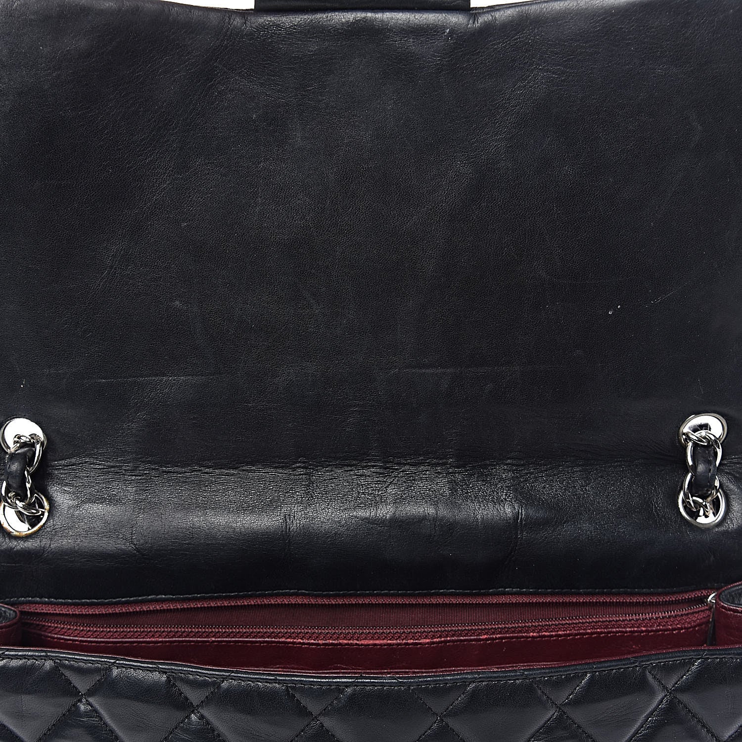 Chanel Lambskin Quilted Maxi Single Flap Black 12 of 28