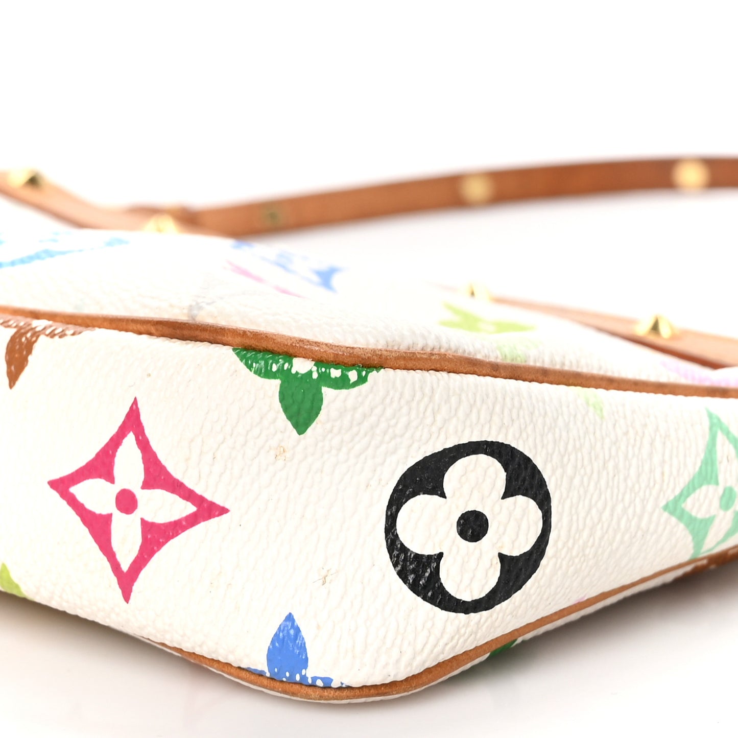 Monogram Multicolor Pochette Accessories White