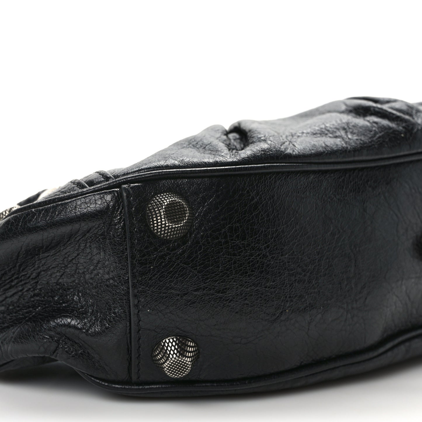 Agneau Arena Small Le Cagole Shoulder Bag Black
