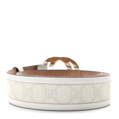 Gucci GG Plus Monogram Calfskin Interlocking G 40mm Belt 105/42 White 2 of 5