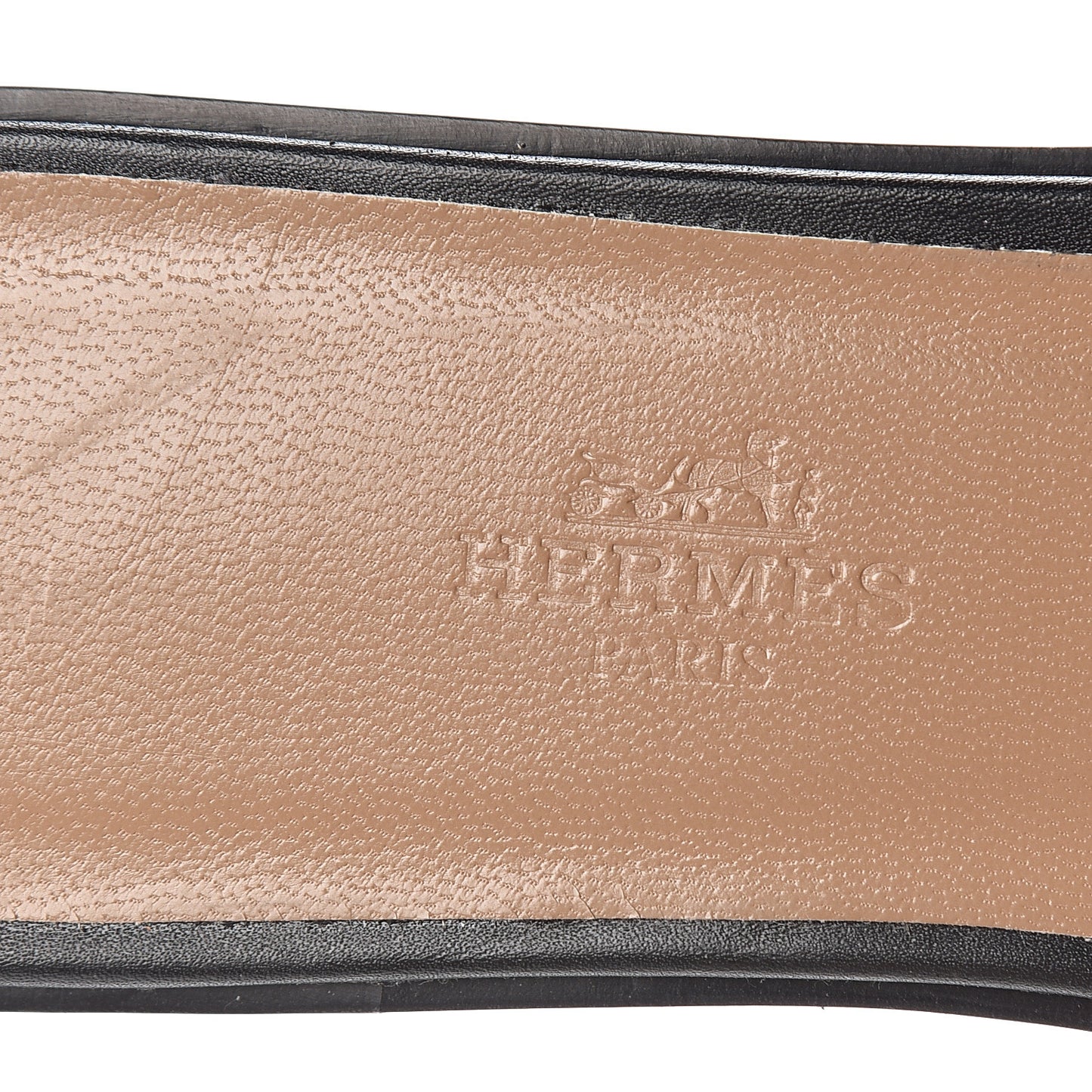 Box Calfskin Oran Sandals 37.5 Black