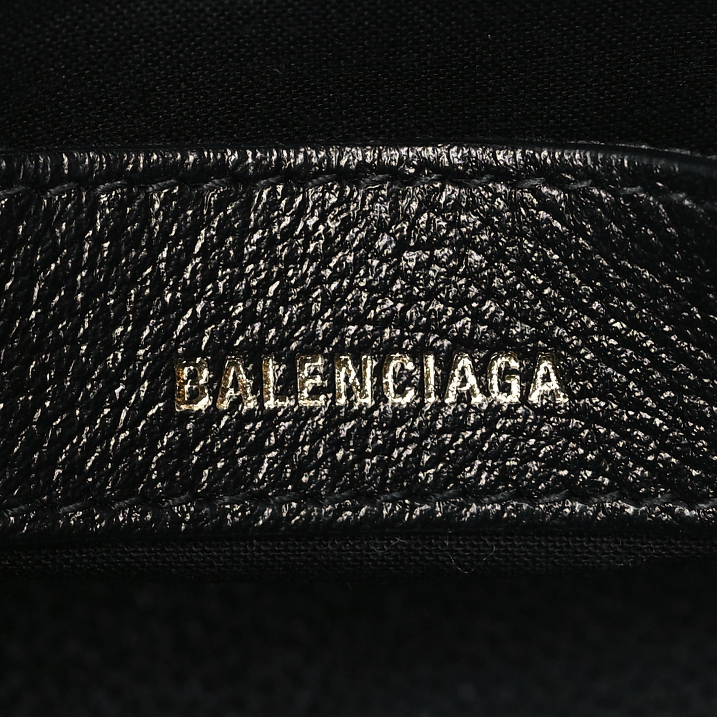 Grained Calfskin XXS Ville Top Handle Bag Black