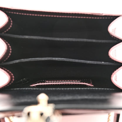 Bulgari Metallic Calfskin Serpenti Forever Top Handle Rose Quartz 5 of 9