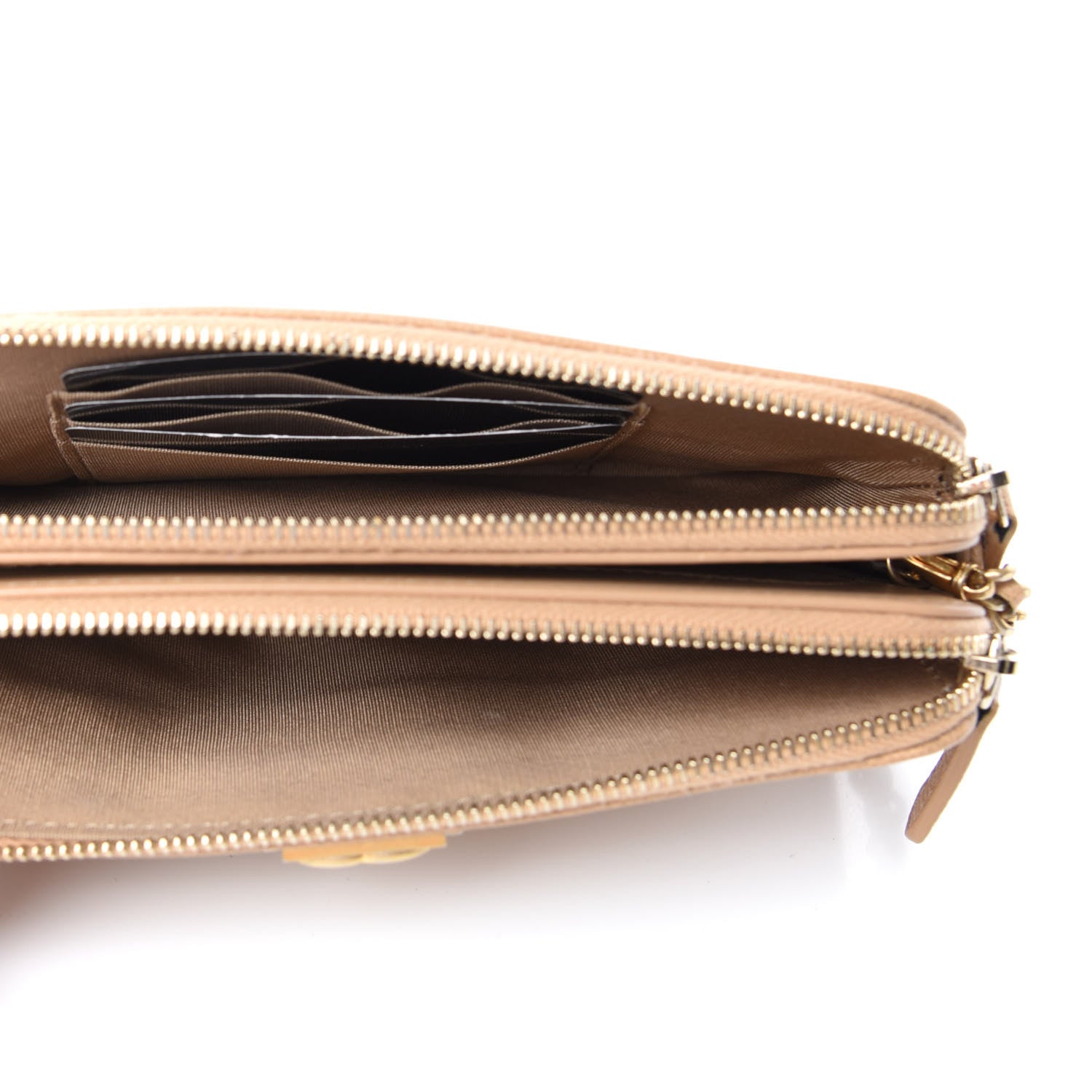 Chanel Caviar Quilted Small Boy Clutch With Chain Beige 5 of 10