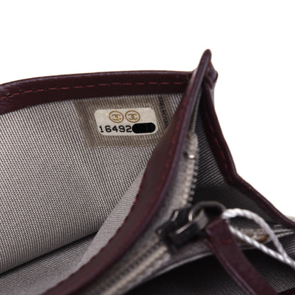Chanel Lambskin Quilted Boy Yen Wallet Dark Red 8 of 20