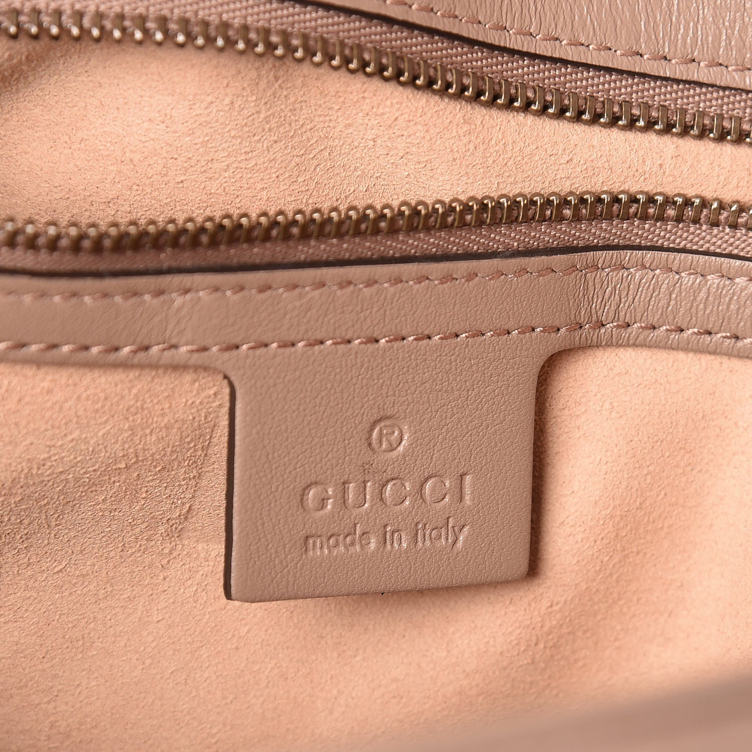 Gucci Calfskin Matelasse Small GG Marmont Shoulder Bag Porcelain Rose 6 of 9