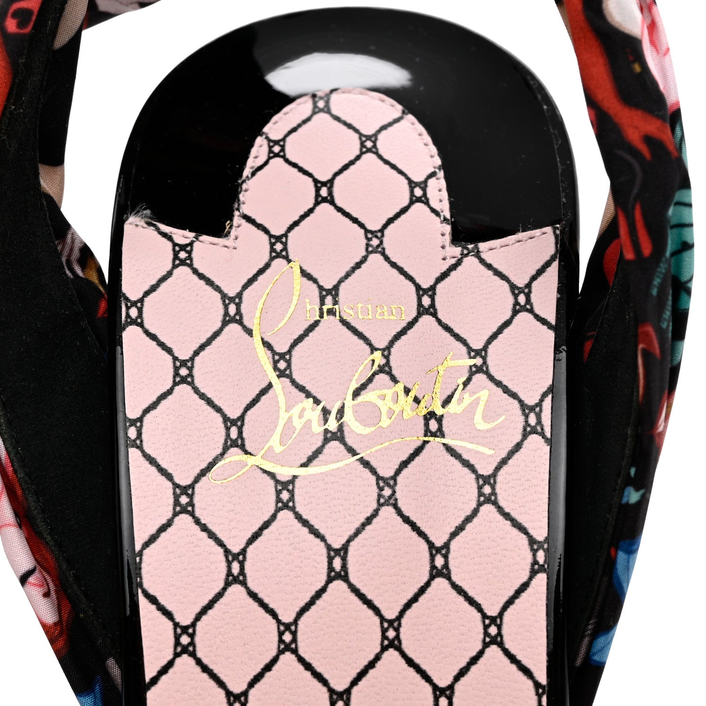 Patent Satin Fetish Du Desert 100 Sandal 41 Black