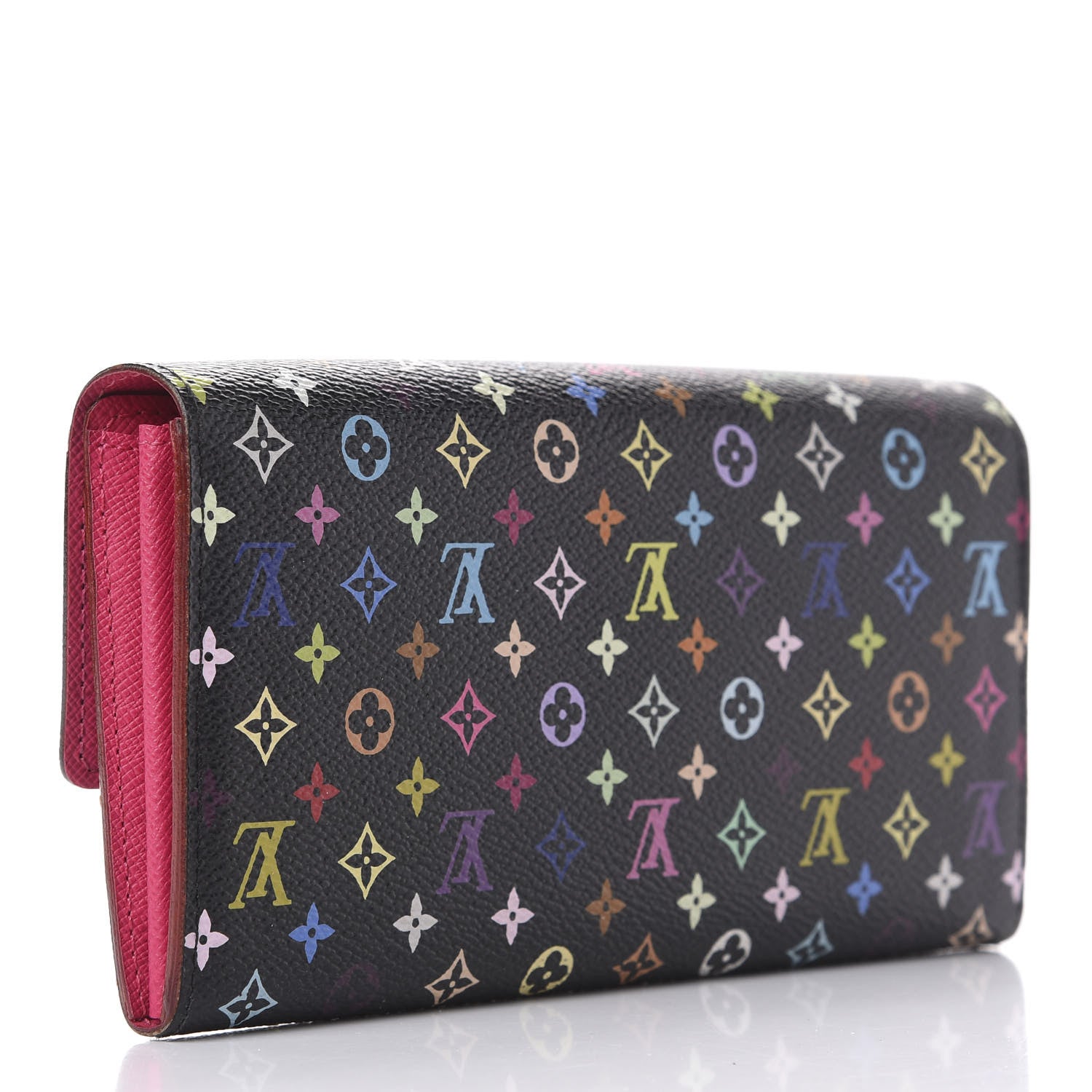 Louis Vuitton Monogram Multicolor Sarah Wallet Black Grenade 3 of 13