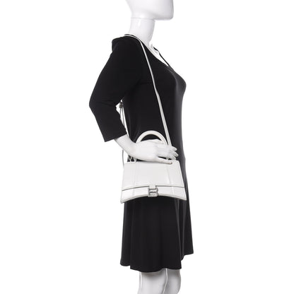 Balenciaga Shiny Box Calfskin Small Hourglass Top Handle Bag White 2 of 8