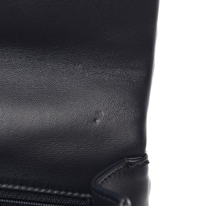 Chanel Lambskin Quilted Small Easy Carry Flap Navy 8 of 13