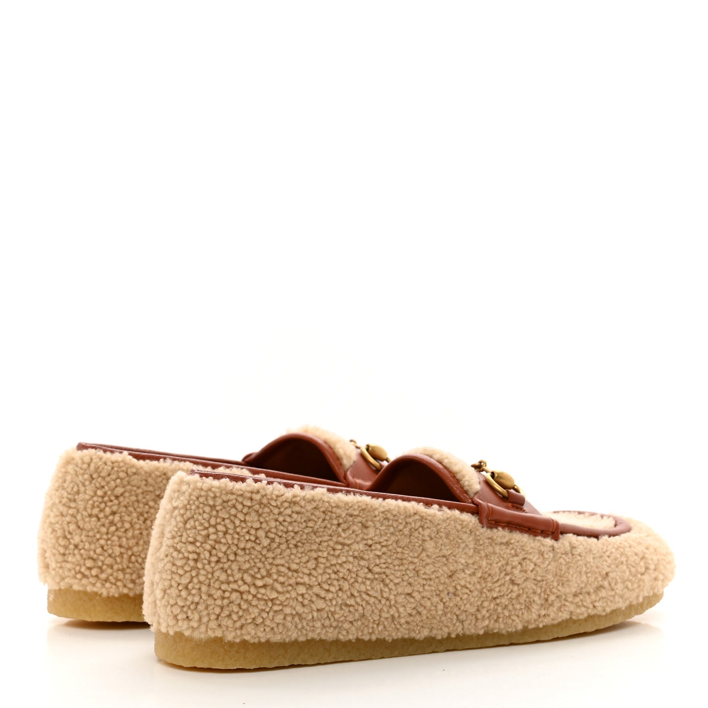 Merino Wool Mandala Goatskin Mens Horsebit Moccasin Loafers 9.5 Butterscotch Amber Honey