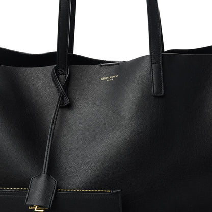 Saint Laurent Calfskin Large Shopping Tote Black 10 of 10