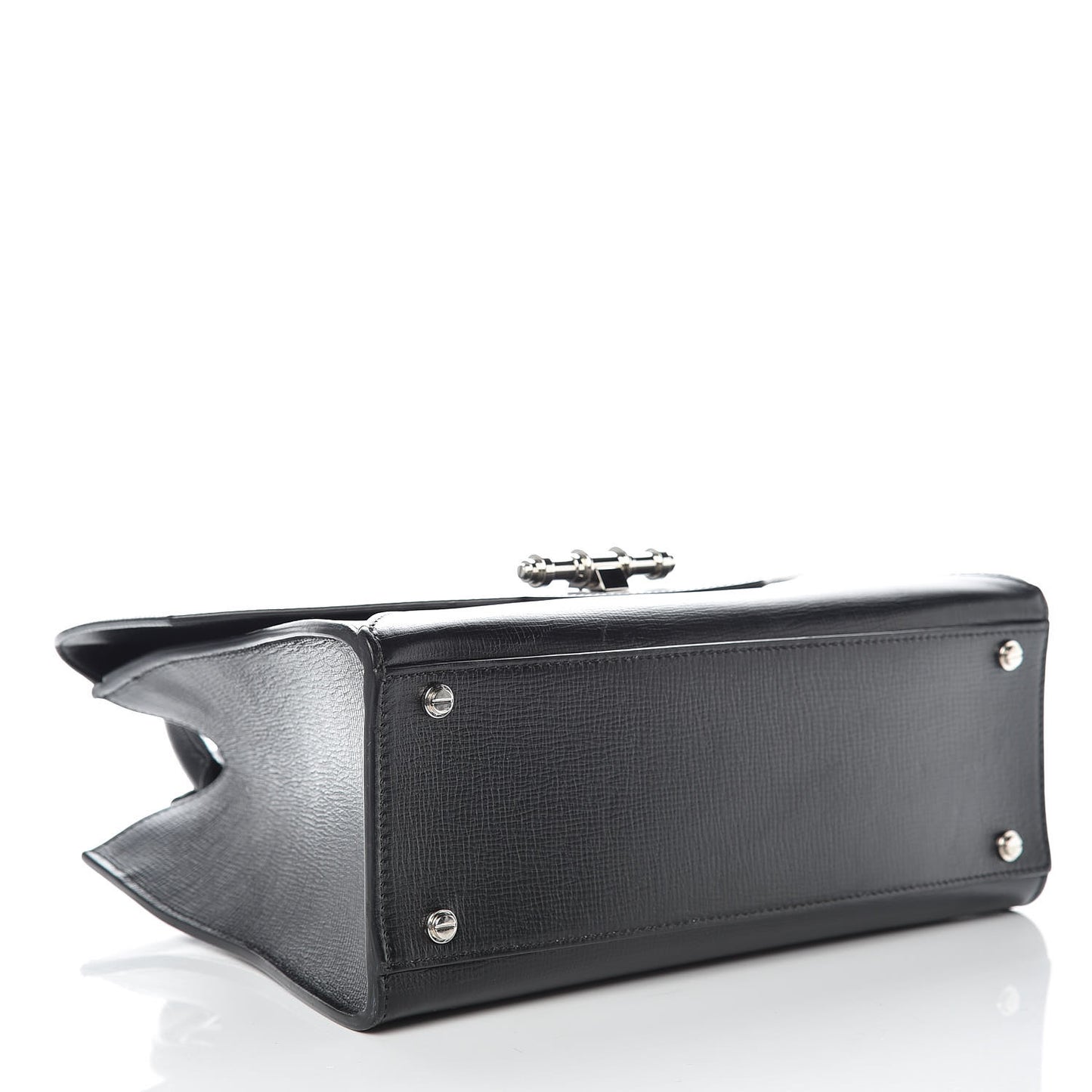 Calfskin Small Obsedia Satchel Black