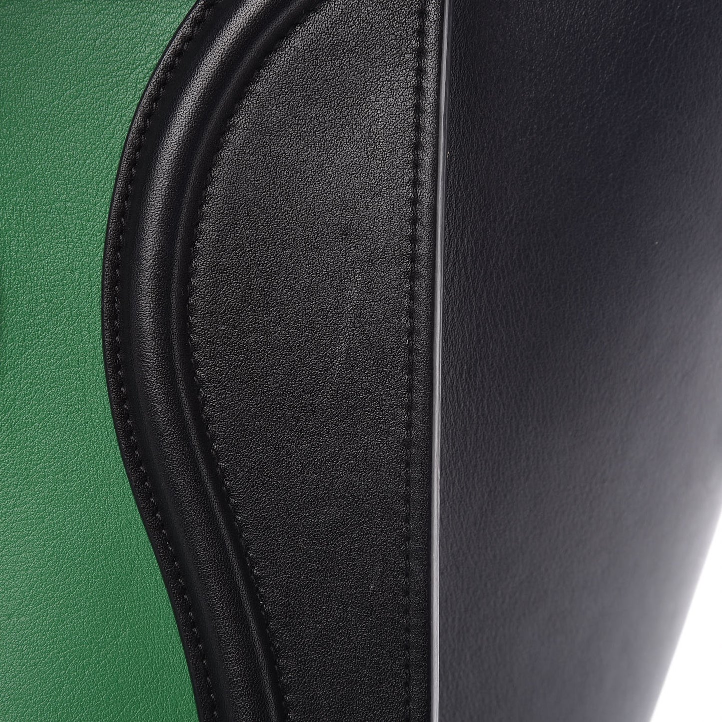 Smooth Calfskin Mini Bi-Color Luggage Grass