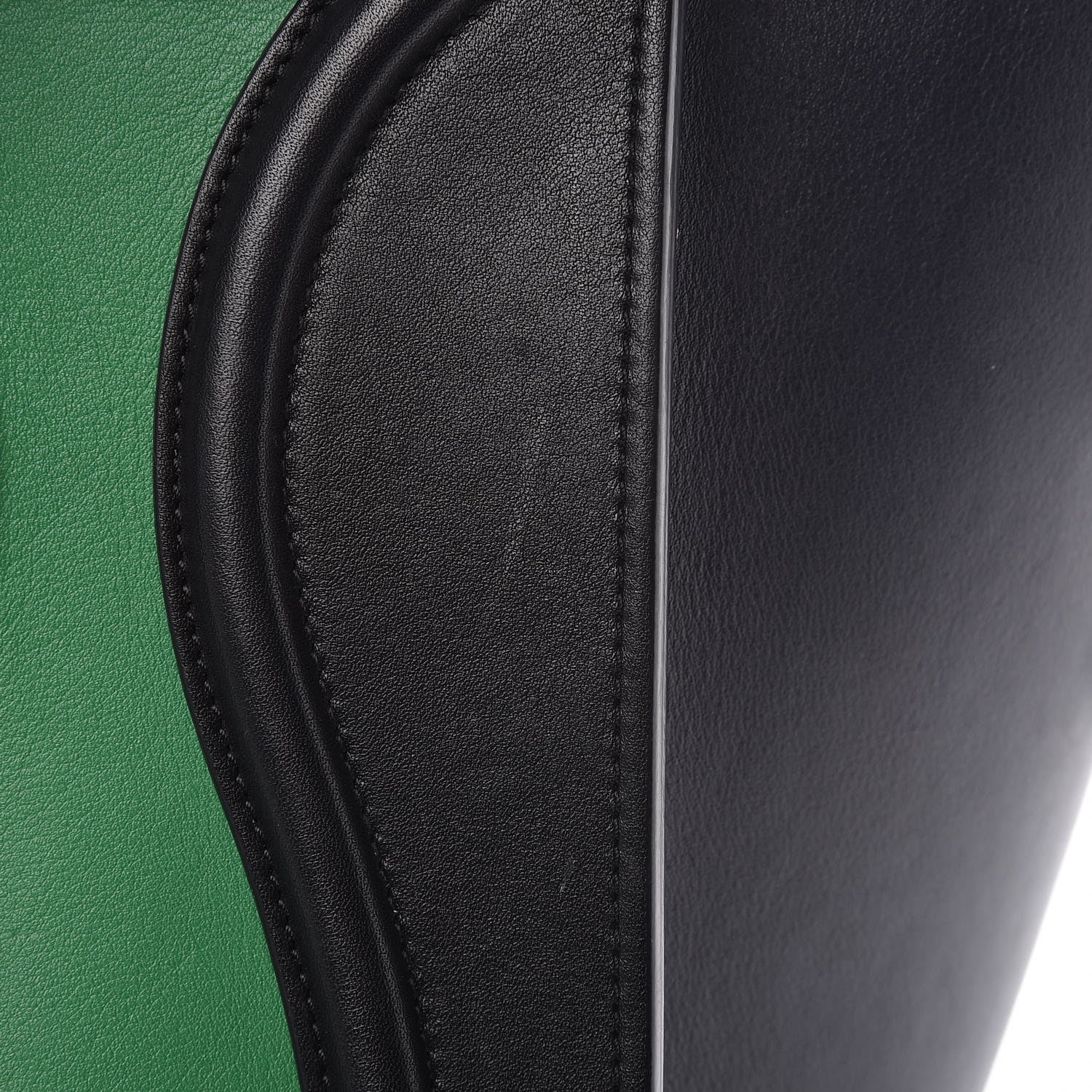 Celine Smooth Calfskin Mini Bi-Color Luggage Grass 15 of 20
