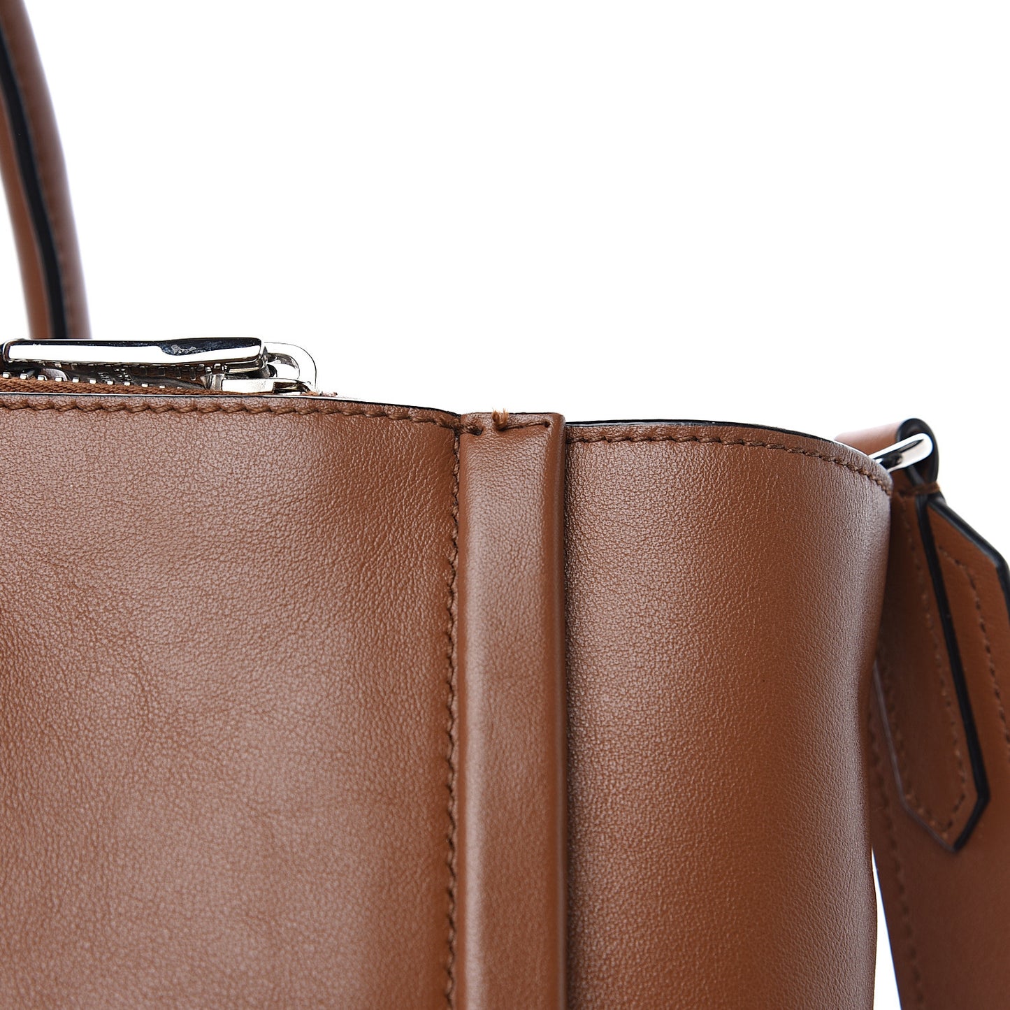 City Calfskin Tote Cognac