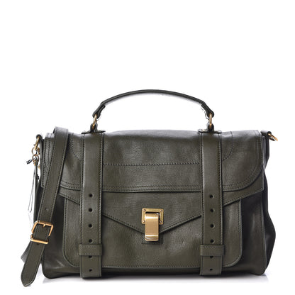 Proenza Schouler Lambskin Medium PS1 Satchel Military 1 of 11