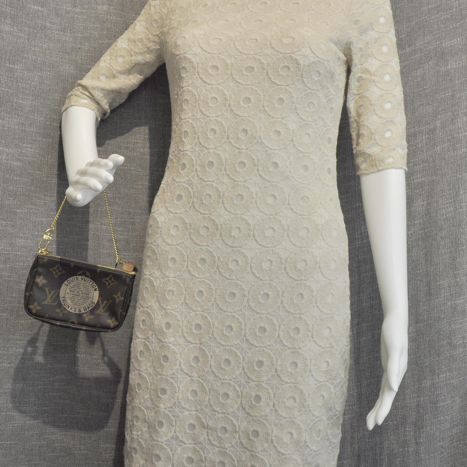 Louis Vuitton Monogram Complice Trunks and Bags Mini Pochette Accessories Beige 2 of 8