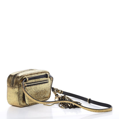 Saint Laurent Crinkled Metallic Calfskin Matelasse Monogram Lou Belt Bag Gold 3 of 8