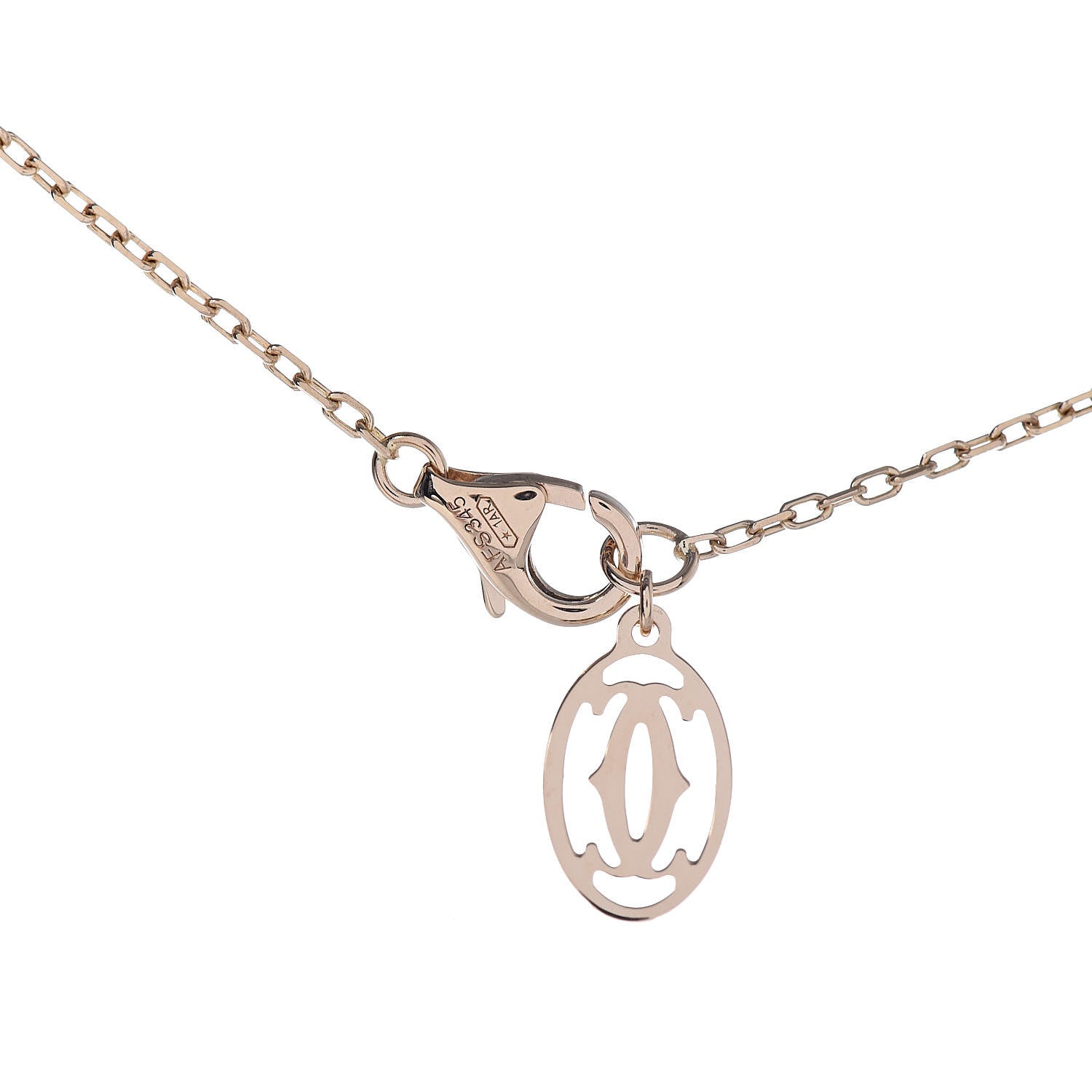 Cartier 18K Yellow Gold Diamond LM D'Amour Pendant Necklace 5 of 7
