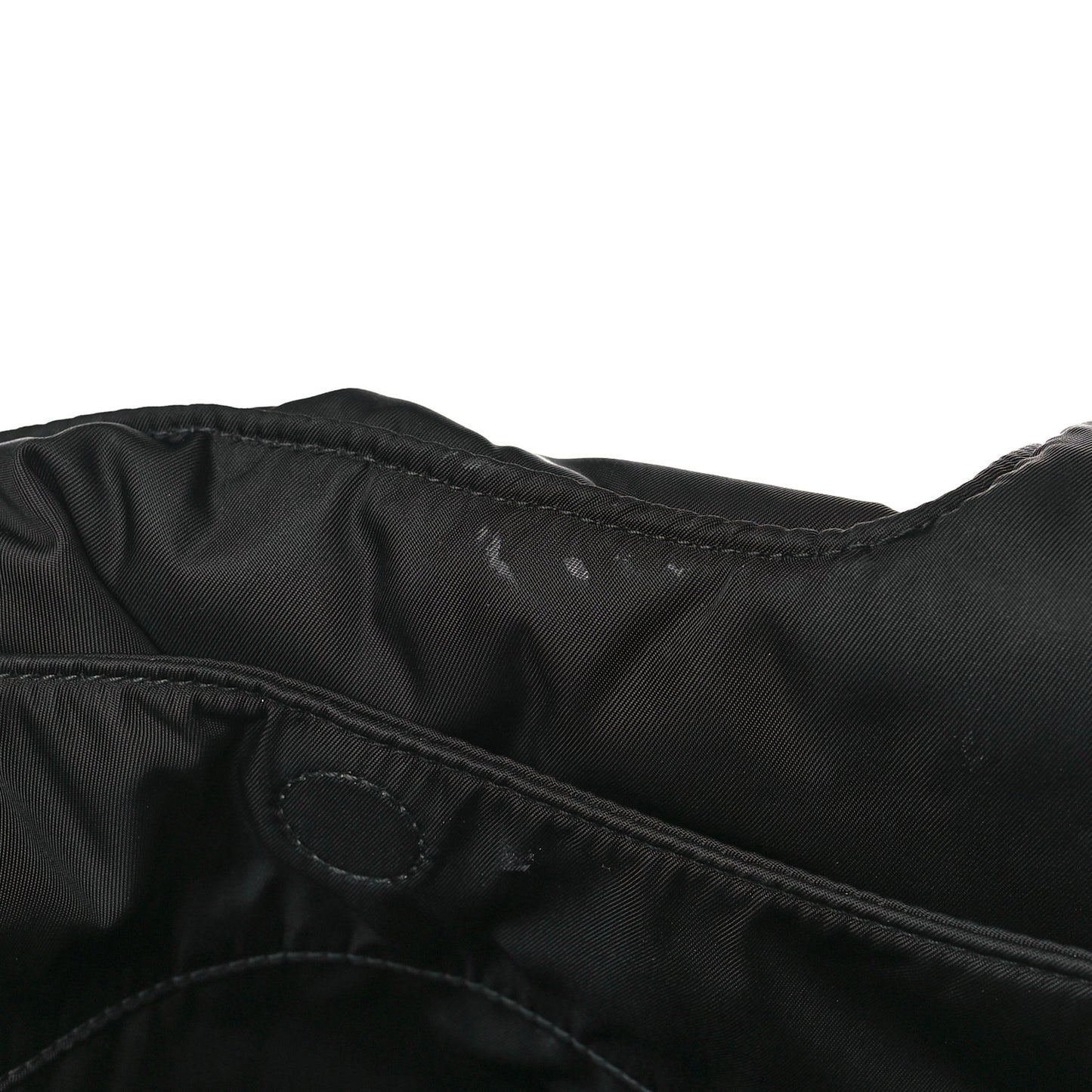 Re-Nylon Soft Padded Large Tote Bag Black