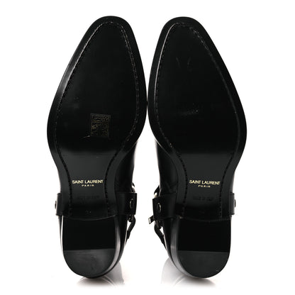 Saint Laurent Calfskin Mens Wyatt Marrakesh Harness Ankle Boots 40 Black 7 of 13