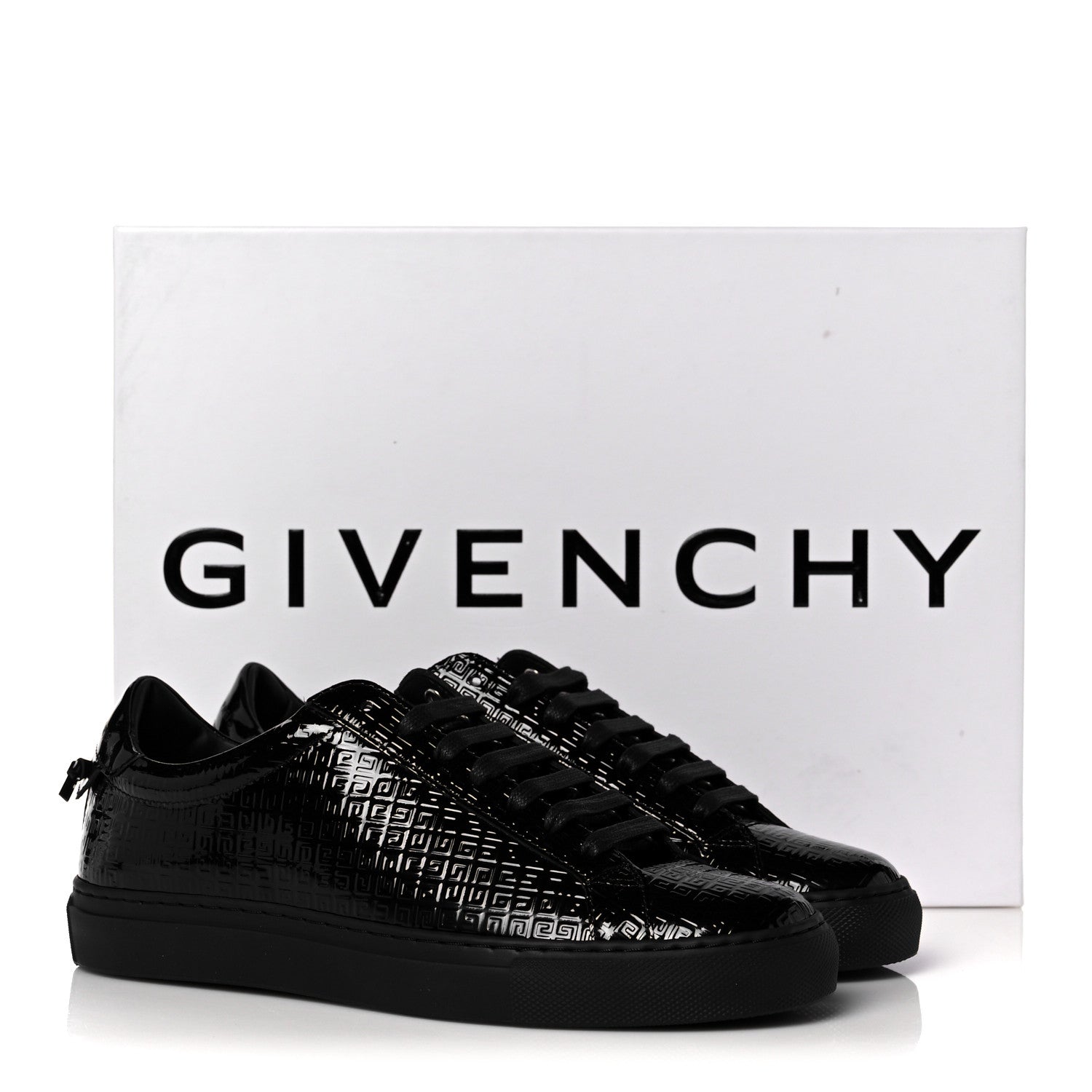 Givenchy Patent Calfskin 4G Urban Street Sneakers 36 Black 8 of 8