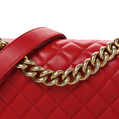 Chanel Lambskin Quilted Small Boy Flap Red 8 of 10