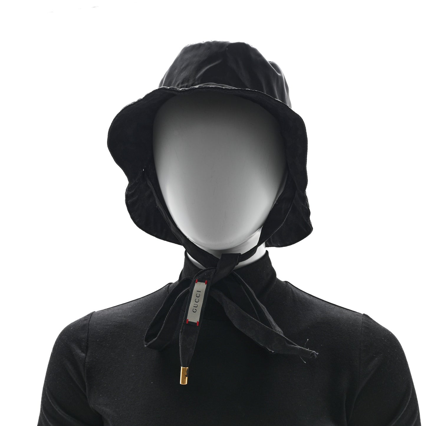 Canvas Monogram Reversible Bucket Hat Black