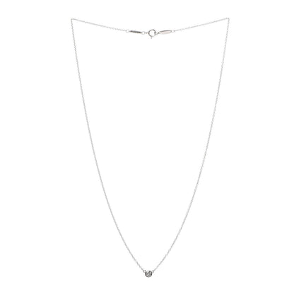 Tiffany Platinum Diamond .14ct Elsa Peretti Diamonds by the Yard Pendant Necklace 3 of 5
