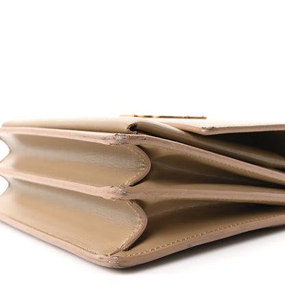 Saint Laurent Calfskin Medium Monogram Sunset Dark Beige 10 of 10