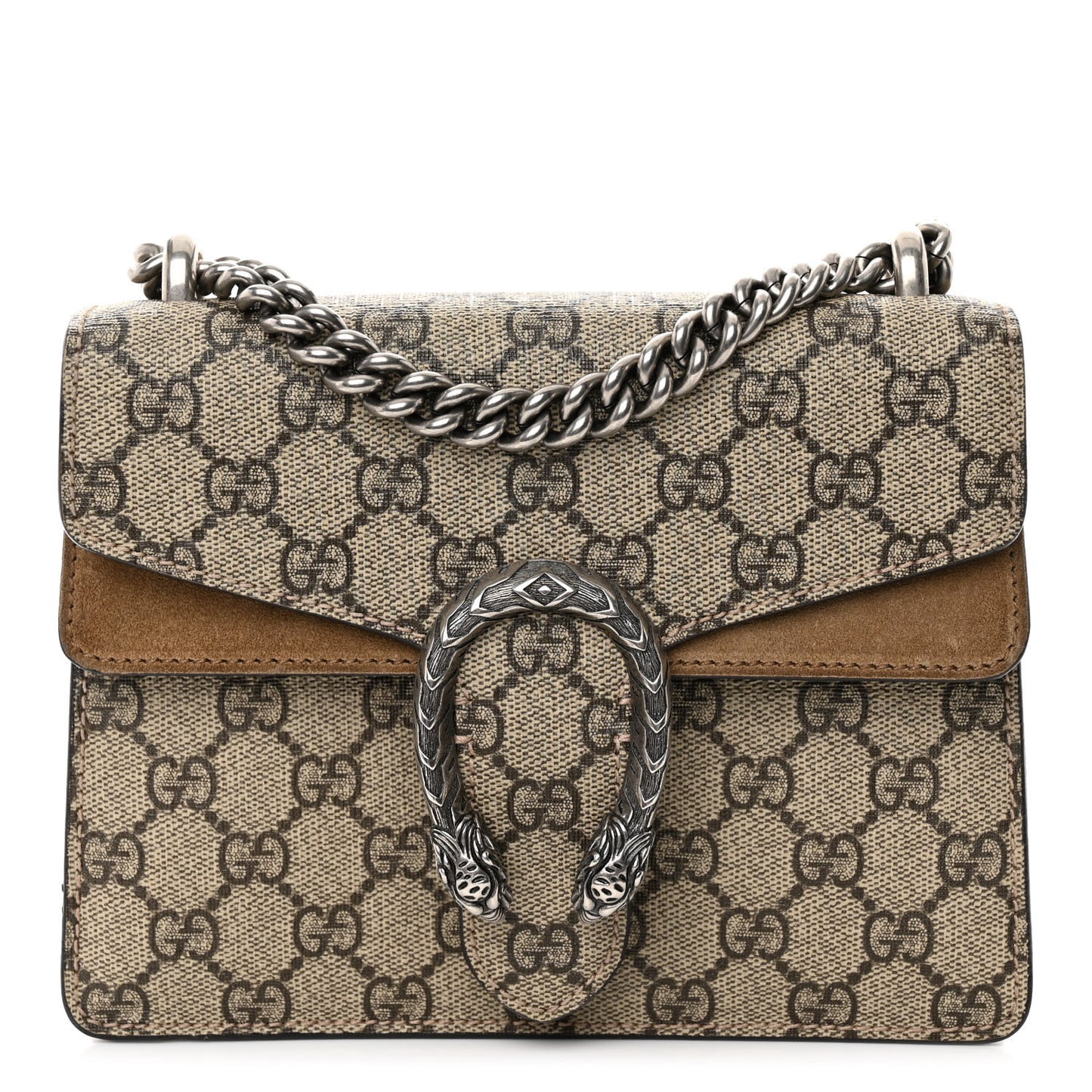 GG Supreme Monogram Mini Dionysus Shoulder Bag Taupe