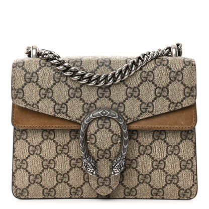 Gucci GG Supreme Monogram Mini Dionysus Shoulder Bag Taupe 1 of 12