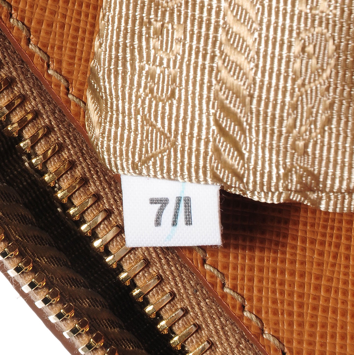 Saffiano Lux Medium Double Zip Tote Caramel