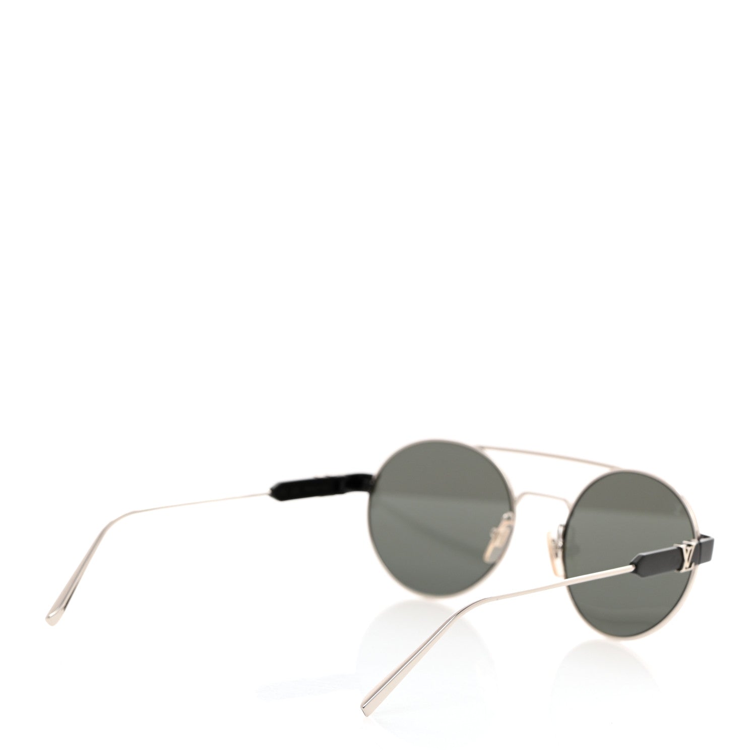 Louis Vuitton LV Starburst Round Sunglasses Z1103W Silver Black 4 of 7