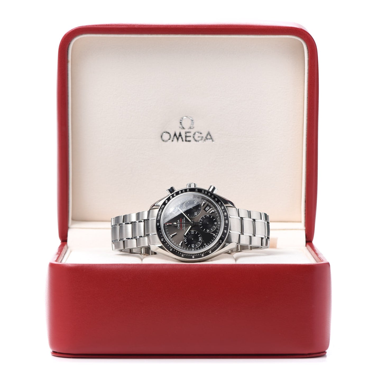 Stainless Steel 40mm Speedmaster Date Chronograph Automatic Watch Grey 323.30.40.40.06.001