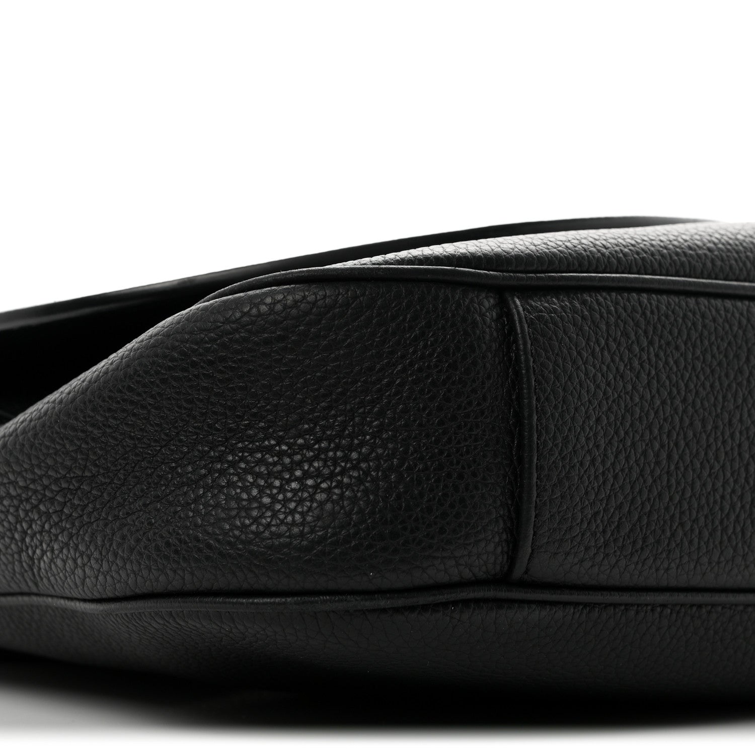 Christian Dior Grained Calfskin Saddle Messenger Bag Black 9 of 10