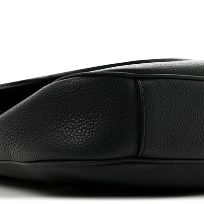 Christian Dior Grained Calfskin Saddle Messenger Bag Black 9 of 10