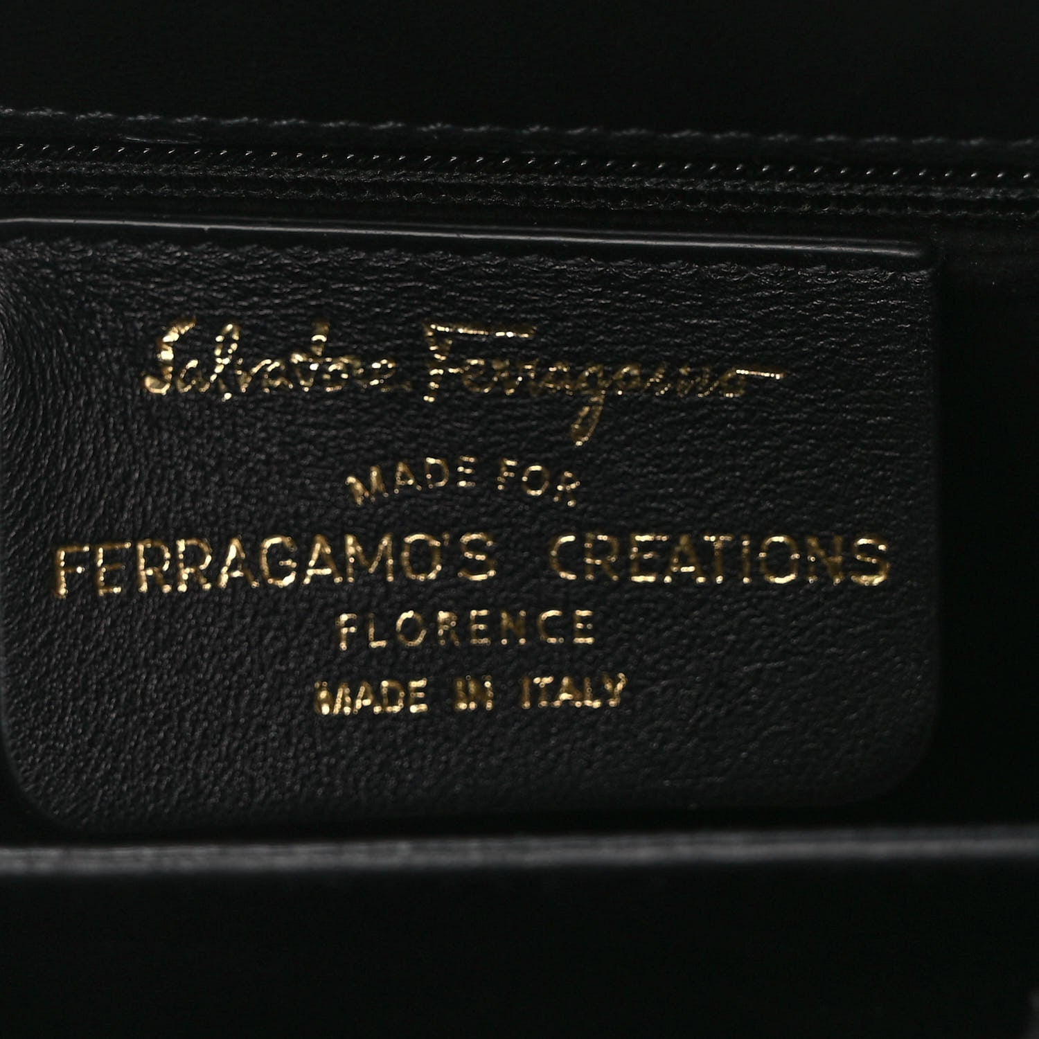 Salvatore Ferragamo Brushed Off Calfskin Iconic Top Handle Bag Black 5 of 8