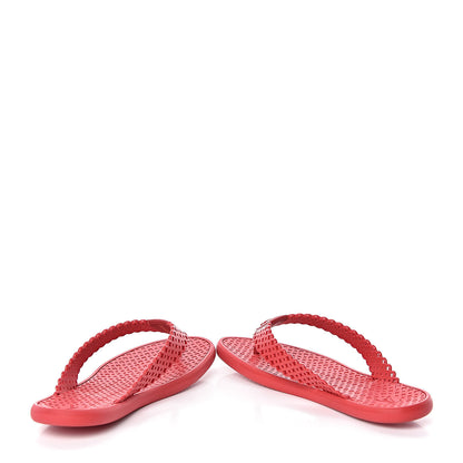 Louis Vuitton Rubber Tatoo Thong Sandals 39 Rouge 5 of 11