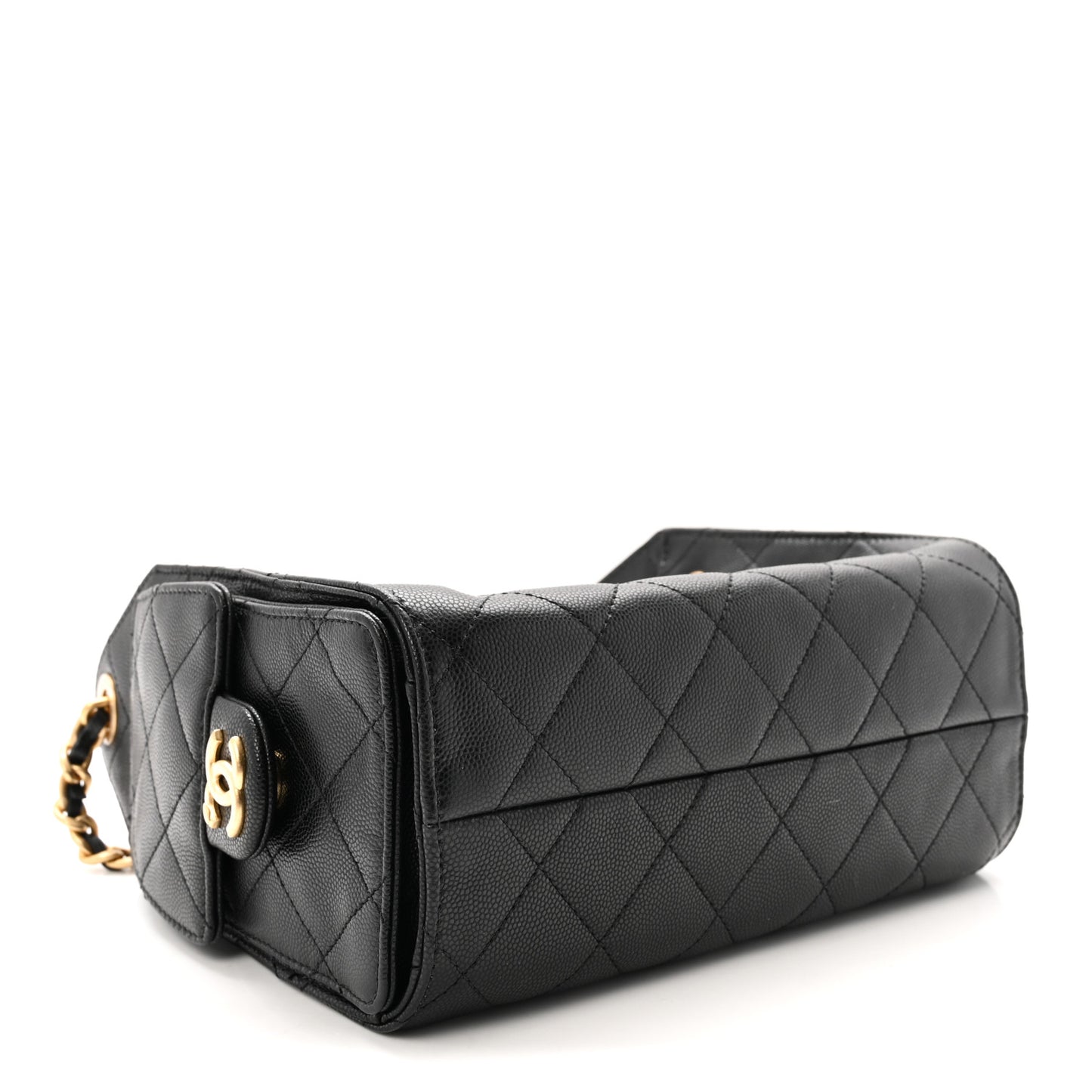 Caviar Quilted Mini Chanel 25 Handbag Black