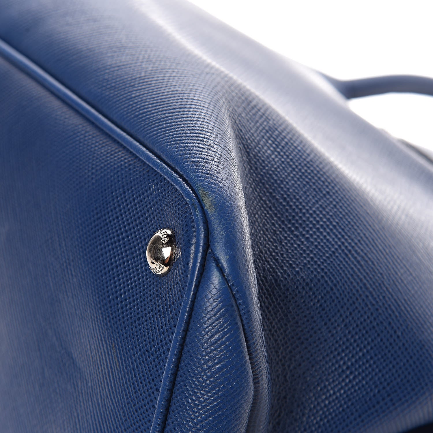 Prada Saffiano Cuir Twin Tote Bleuette 10 of 12