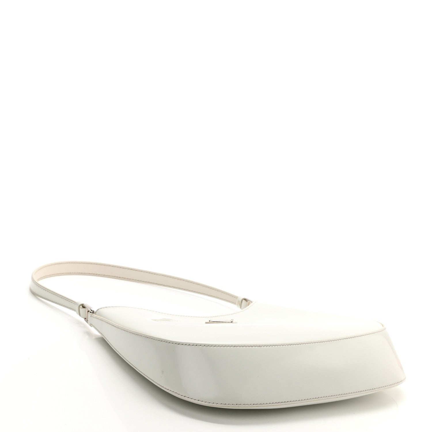 Prada Spazzolato Cleo Shoulder Bag White 4 of 7