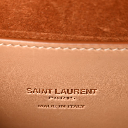 Saint Laurent Smooth Vintage Calfskin Small Kaia Satchel Brown Gold 6 of 10