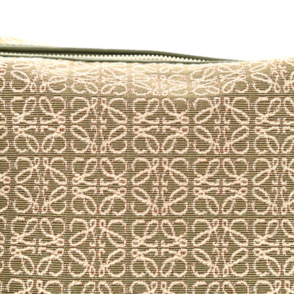 Loewe Jacquard Anagram Calfskin Small Cubi Bag Avocado Green 8 of 11