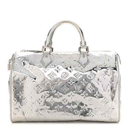 Louis Vuitton Monogram Miroir Speedy 30 Silver 1 of 12