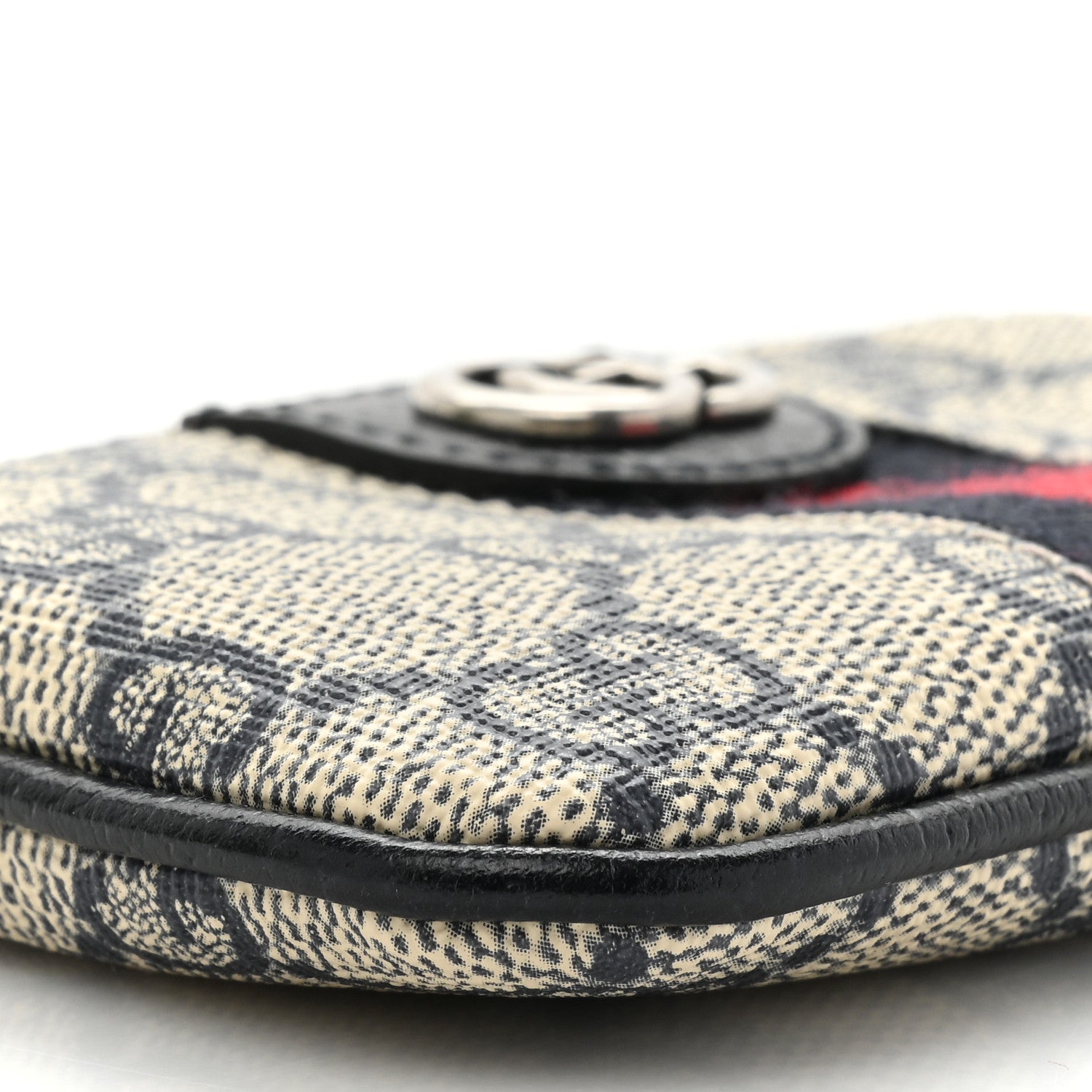 Gucci GG Supreme Monogram Web Ophidia Key Case Beige Blue 9 of 12