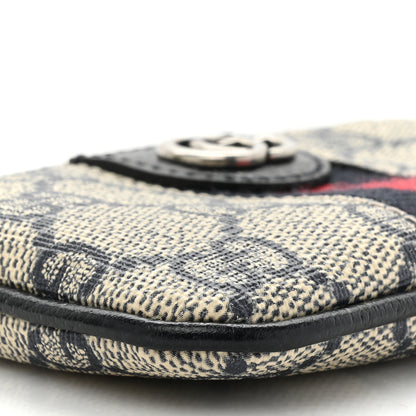 Gucci GG Supreme Monogram Web Ophidia Key Case Beige Blue 9 of 12