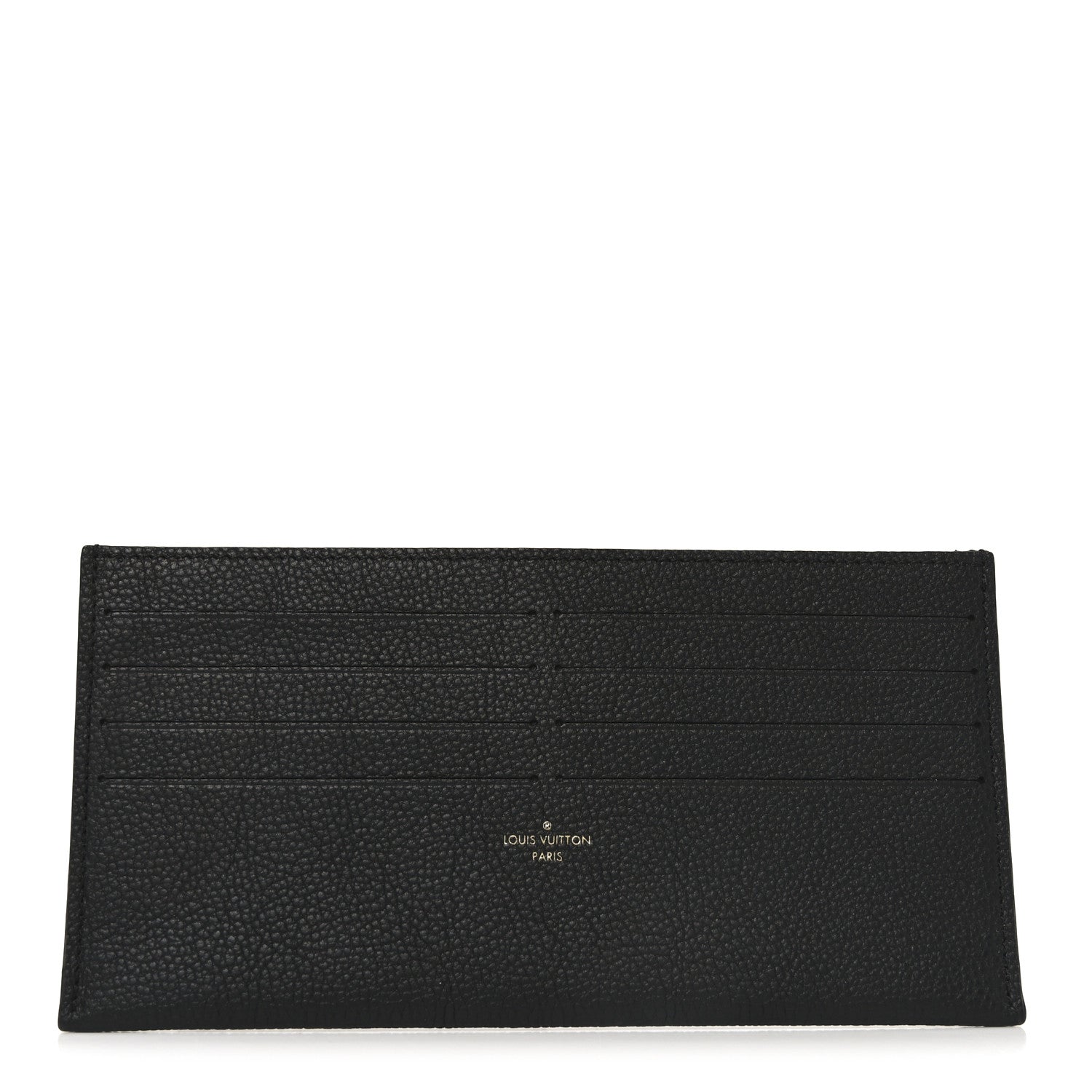Louis Vuitton Calfskin Felicie Chain Wallet Card Holder Insert Black 1 of 6